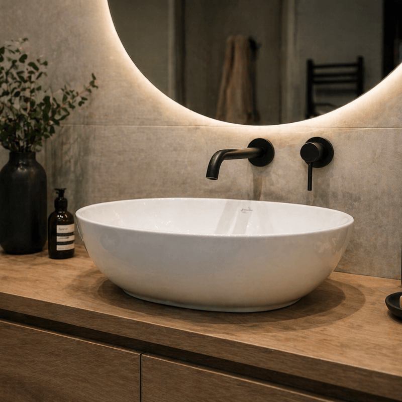 <center>Pose de vasque</center> <center>Pose de vasque</center>